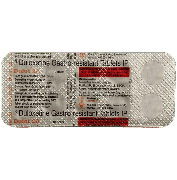 dulot 20mg capsule 10's